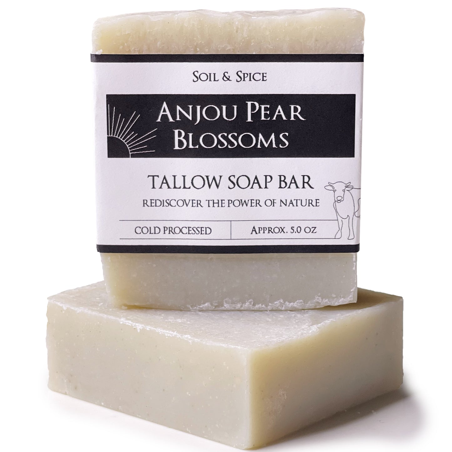 Anjou Pear Blossoms Tallow Soap Bar