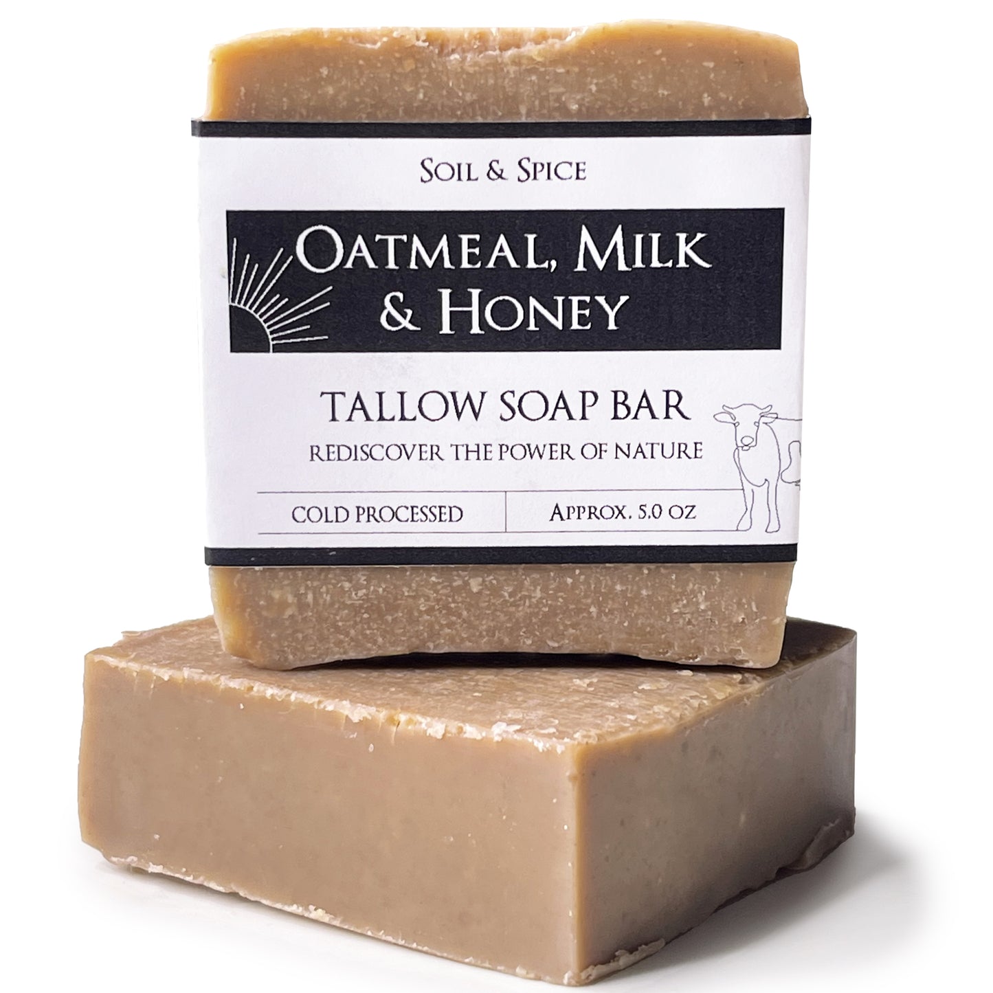 Oatmeal, Milk & Honey Tallow Soap Bar