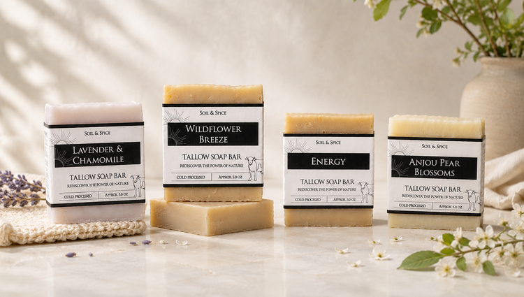 Fruity & Floral Tallow Soap Bars