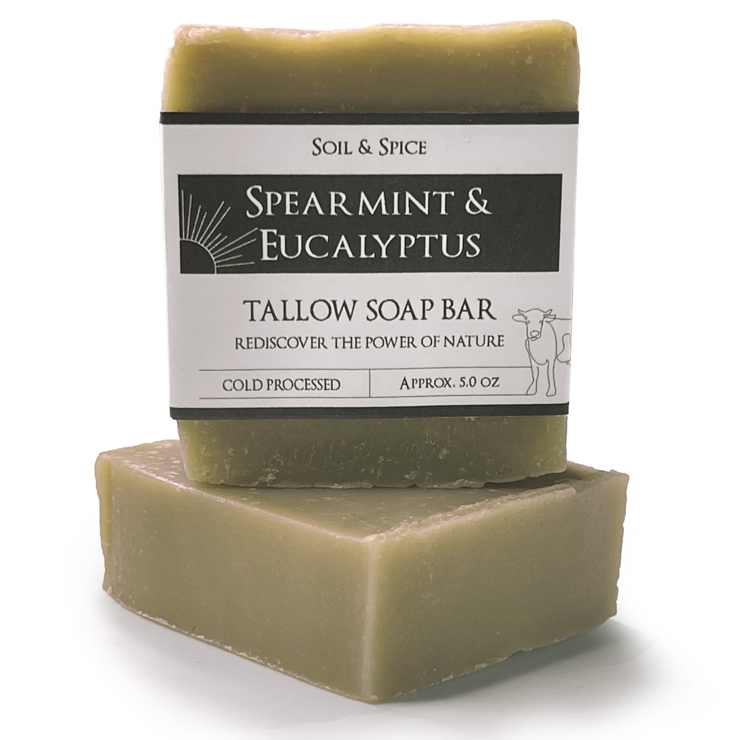 Spearmint & Eucalyptus Tallow Soap Bar