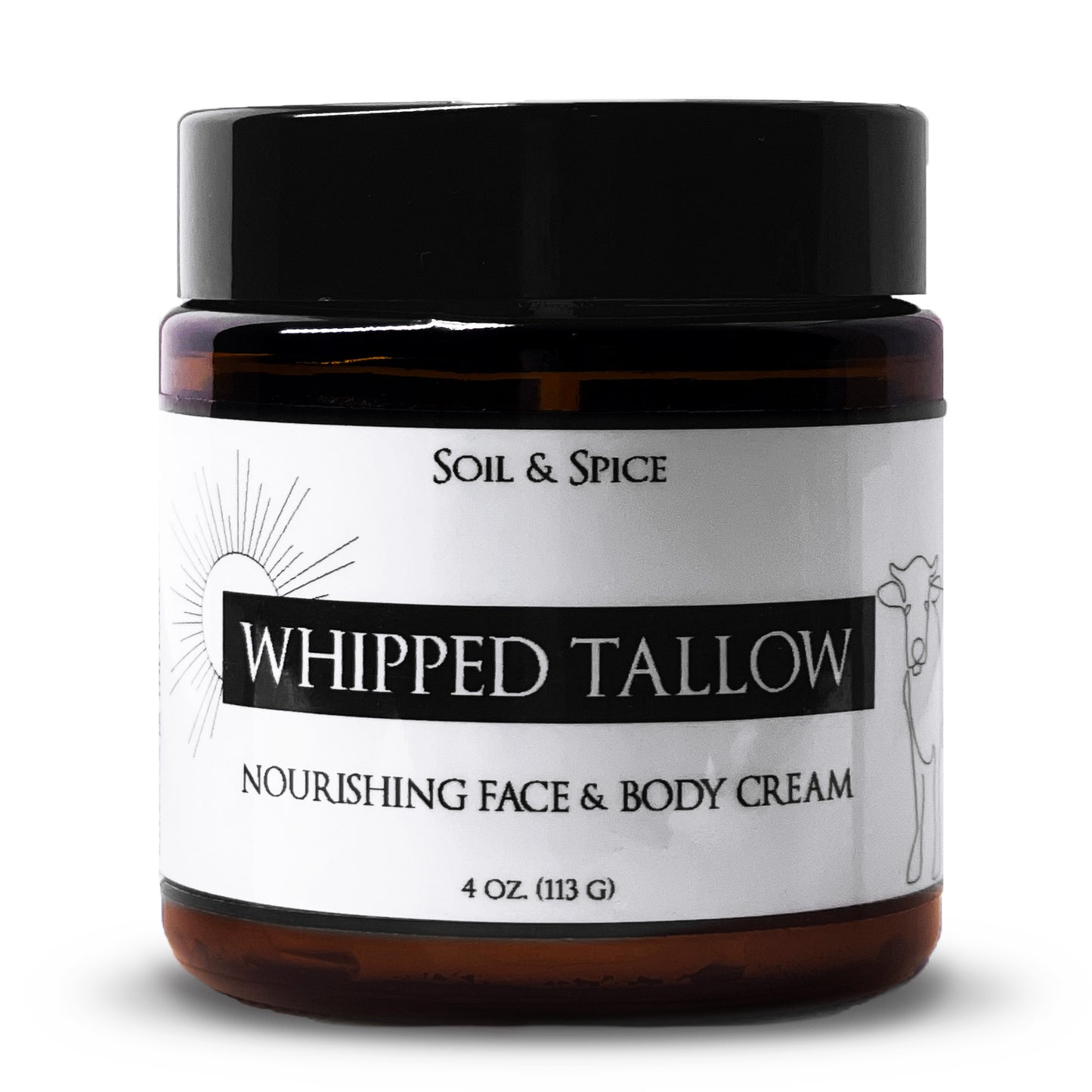 Whipped Tallow Face and Body Cream 4.0 oz Jar